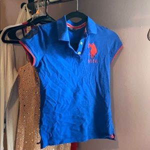 u.s.p.a shirts Blue and Navy blue with red detail